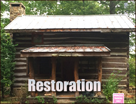 Historic Log Cabin Restoration  Kinston, Alabama